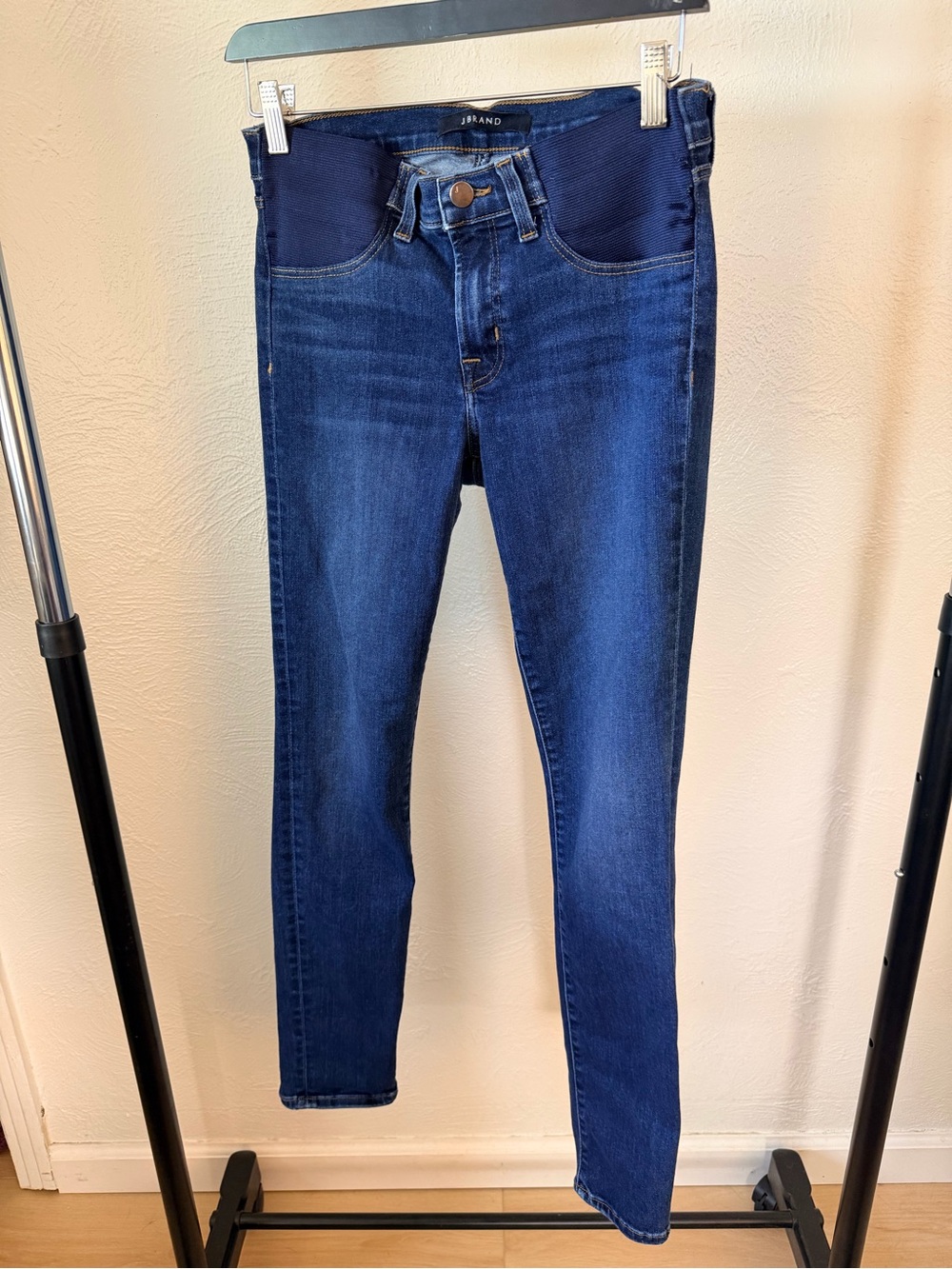 J Brand Women's Dark Blue Maternity Jeans - Size 27